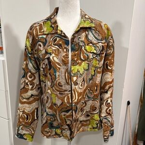 Chico's Multicolor Abstract Blazer